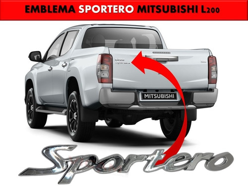 Emblema Para Tapa Compatible Con Mitsubishi Sportero L200 Foto 2