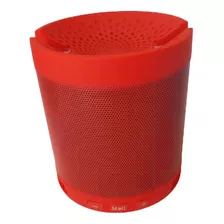 Mini Caixa Caixinha De Som Portátil Bluetooth Potente Usb Cor Vermelho