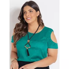 Blusa Feminina Plus Size Linda Peça Coringa