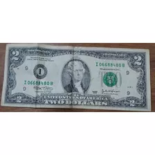 Billete De 2 Dólares De 2003.
