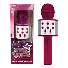 Microfone Sem Fio Star Voice Pink Zp00975 - Zoop Toys