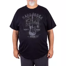 Camiseta Camisa Plus Size Hard Rock Guitarra X5 X6