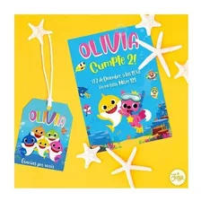 Kit Imprimible Baby Shark Personalizado Deco Y Candy Bar