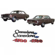 Emblema Caravan E Opala Comodoro 4100 2 Pares 1975 A 1979