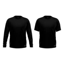 Kit 2 Camisas Camiseta Com Proteção Solar Uv 50 Dry Fit 
