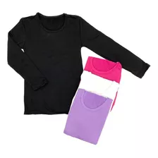 Blusa Térmica Infantil Segunda Pele: Kit 2 Unidades Sortidas