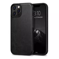 Funda Para iPhone 13 Pro Max 6.7 Hibrida Tpu Cuero Negra