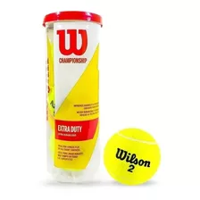 Bola De Tênis Profissional Wilson Championship Extra Duty Cor Amarelo De 1 Unidades