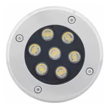 Balizador Led Chão Piso Jardim 7w Embut Branco Quente Bivolt