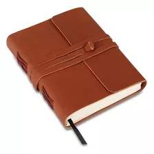 Cuaderno De Cuero Hecho Mano/diario De Escritura Cuader...
