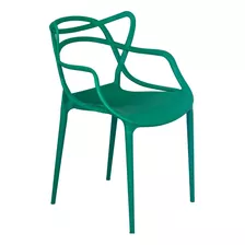 Cadeira De Jantar Top Chairs Top Chairs Allegra, Estrutura De Cor Verde-escuro, 1 Unidade