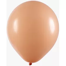 Balão Bexiga Redondo 16 Salmão - 12 Unidade - Art Latex