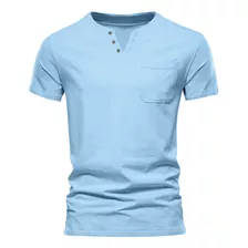 Camiseta S Para Hombre, Delgada, Manga Corta, Solapa, Casual