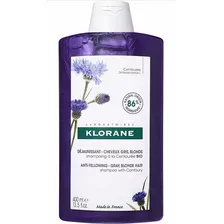  Shampoo Klorane Antiamarillamiento Para Canas Centaury 400ml
