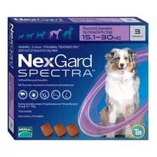 Pastilla Perro Nexgard Spectra 15 - 30 Kg + Envío Gratis