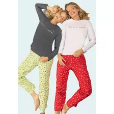 Pijama Mujer Invierno Talles Grandes Lencatex 23361e