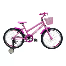 Bicicleta Infantil Aro 20 Feminina + Rodinha Lateral
