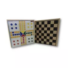 Jogo De Dama E Ludo Madeira - Pangué