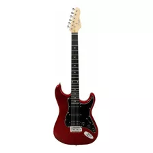 Guitarra Elétrica Giannini G-101 Standard Stratocaster 1h2s Cor Vermelho/preto Material Do Diapasão Madeira Técnica Orientação Da Mão Destro