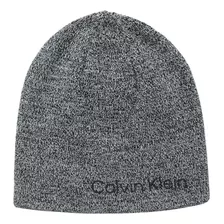 Gorro Reversible Hombre Calvin Klein, Negro Y Gris Jaspeado,