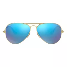 Lente De Sol Ray Ban Piloto Azul Espejeado Rb3025