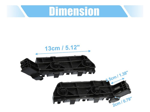 Par Soporte Guas Facias Frontal For Honda Cr-v 2007-2011 Foto 4