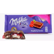 Chocolates Importados Polônia - Milka - Raspberry Creme 100g