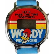 Reloj Q&q By Citizen Woody Woodpeker Japan Año 80 Nuevo 