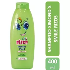 Shampoo Simonds Smile Rizos Piña Apple 2 En 1 400 Ml