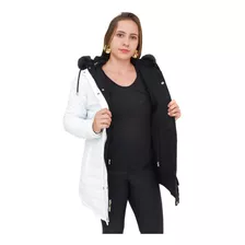 Jaqueta Feminina Parka Dupla Face Exclusiva Frio Intenso 