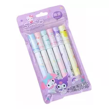 Set De 6 Destacadores Sanrio