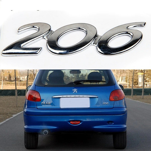 Emblema Logo Peugeot 206 Para Auto Adhesivo Foto 3