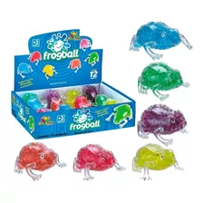 Kit 12 Brinquedo Sapinho Frogball Bolinha Stress - Art Brink