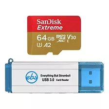 Tarjeta De Memoria De 64 Gb Con Lector De Tarjetas