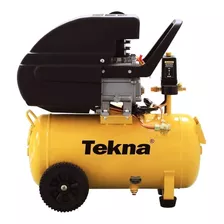Compressor De Ar Elétrico Portátil Tekna Cp8525-2ck3b Monofásica 24l 2hp 220v Amarelo