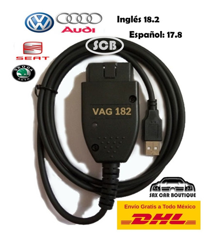 Cable Vag Com 18.2 Audi Vw Seat Escaner 17.8 Espaol Fb Foto 2