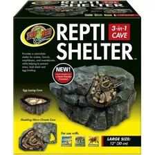 Zoomed Reptishelter Grande Escondite Humedo Cueva Reptiles 