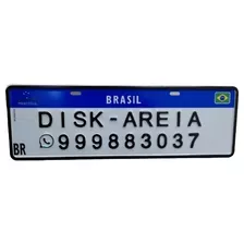 Placas De Carro Personalizada Até 24 Carácteres Mercosul