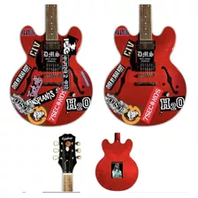 Pack Sticker Calcomanías Guitarra Tom Delonge Gibson Es335