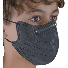 Kit 10 Máscaras N95 Infantil 5 Camadas De Proteção Pff2 Cor Preto