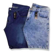 Kit 2 Bermudas Jeans Masculina Plus Size Extra Grande