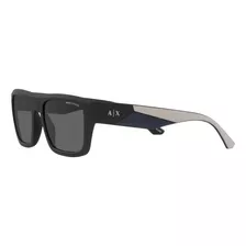 Lentes De Sol Rectangular Dark Grey