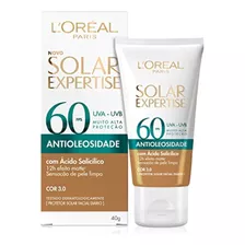 Protetor Solar Loréal Paris Antioleosidade Fps60 Cor 3.0 40g