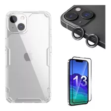 Carcasa Nillkin Nature Tpu Para iPhone 13 Normal + Láminas