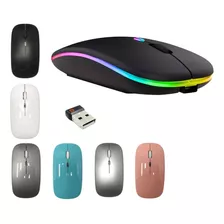 Mouse Sem Fio Bluetooth Rgb 2.4ghz Para Computador Notebook