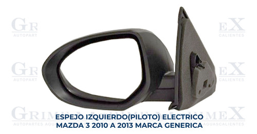 Espejo Mazda 3 2010-10-2011-2012-2013-13 Ore Foto 2