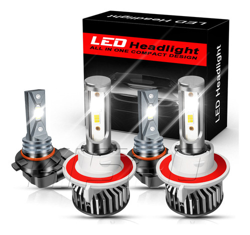 Kit De Focos Led H13 9145 De 4 Lados Para Hummer H3 2006-10 Hummer 