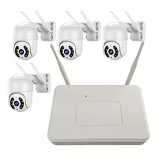 4 Cameras S Fio Nvr Dvr Wifi App Microfone Alto Falante Casa