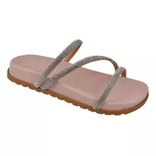 Sandália Infantil Menina Rasteira Birken Moda Confort Brilho