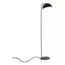 Lampara De Pie Deco Lectura Led E27 Campana 28 Direccionable Estructura Negro/cobre